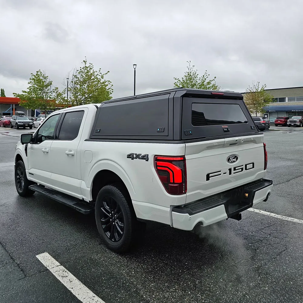 Фото Крышка кузова из алюминиевого сплава для Ford F150 - водонепроницаемая, с замком, низким уровнем шума при ветре, надежное хранение, установка без сверления №3