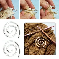 spiral cable knitting needle stainless steel practical diy knitting needle cable needles creative handmade knitting tools