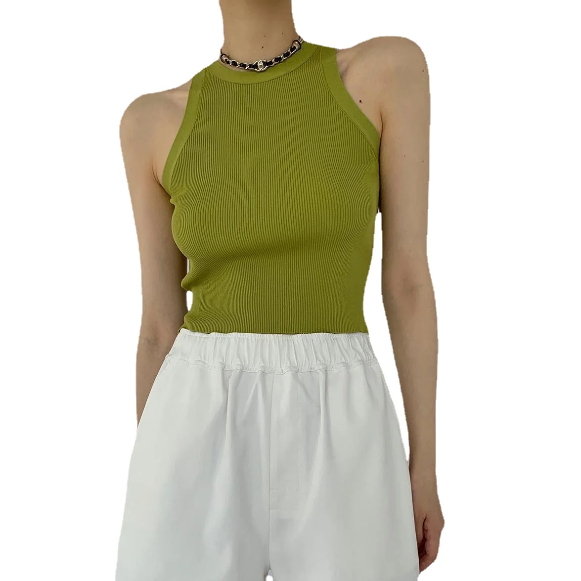 

Racerback топы для женщин 2023 летний топ Racerback топы хлопковый мягкий кроп-топ Y2K Топы Зеленые Трикотажные футболки корейская мода