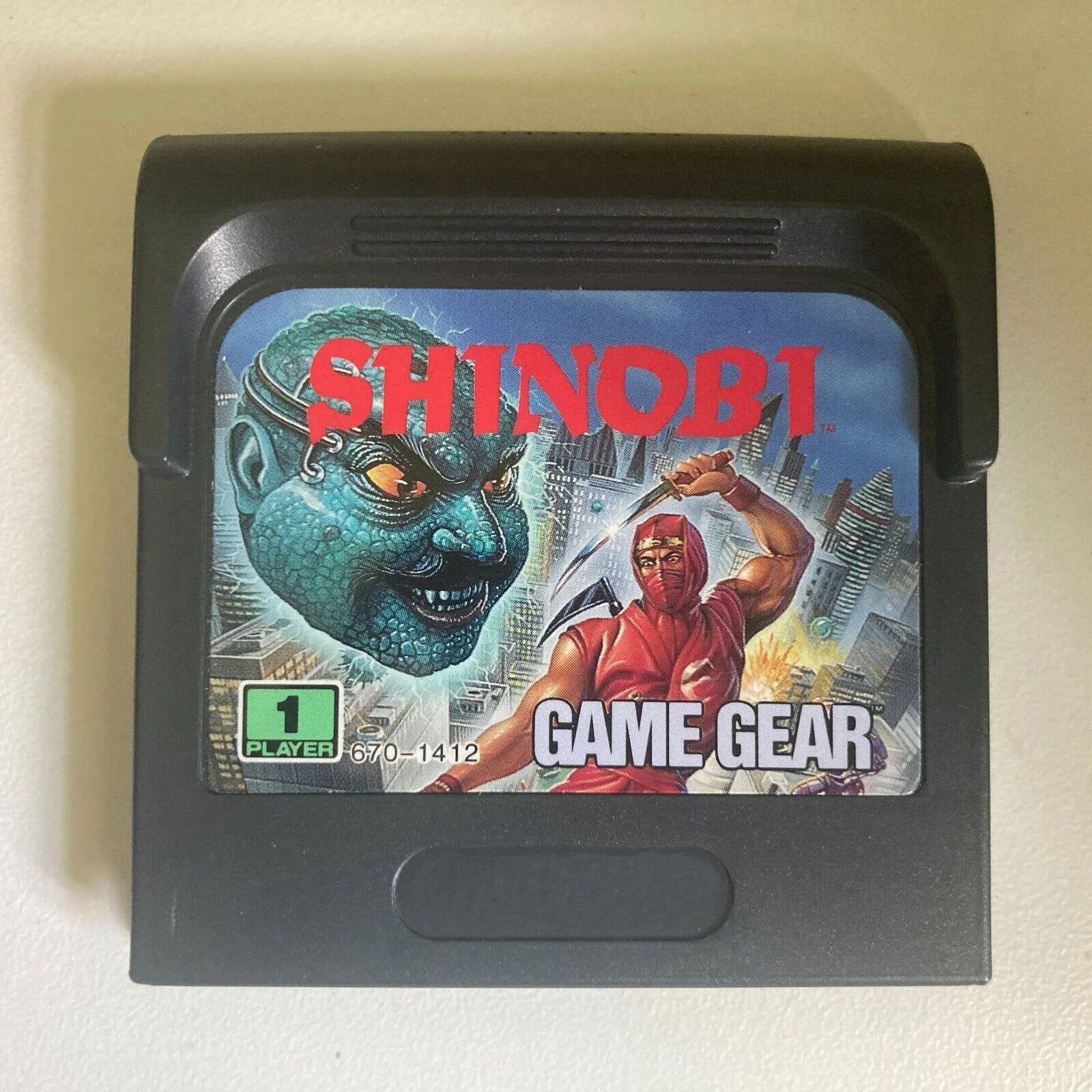 

8-битный игровой картридж: Shinobi (Европейская версия!)
