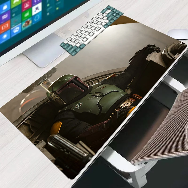 

Gaming Mouse Pad Boba Fett 900x400 Laptop Computer Offices Office Accessories Waterproof Cool Game Mats Keyboard Mat Mousepad