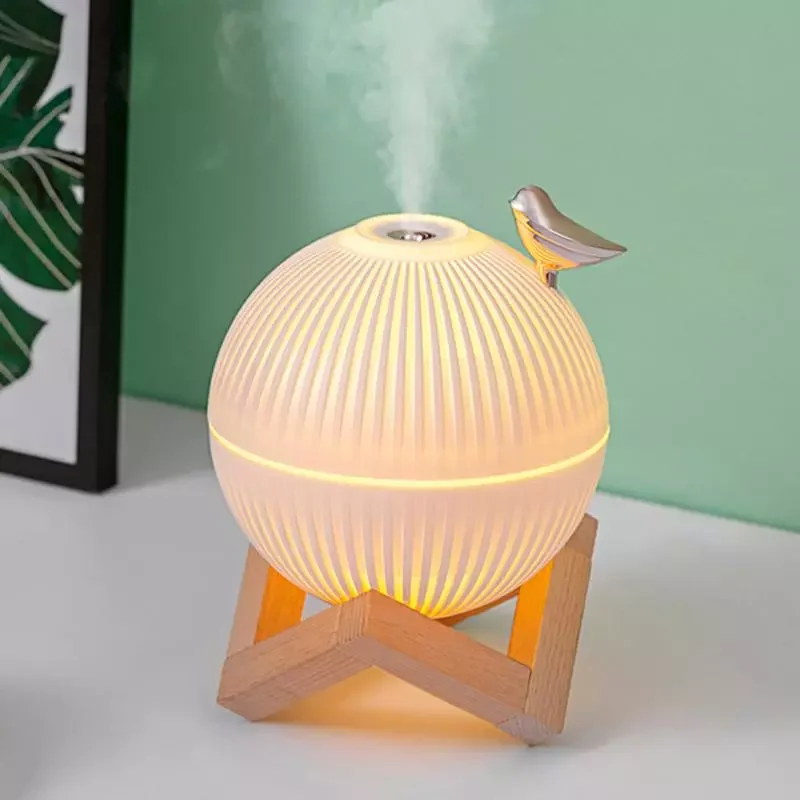 

NEW2023 330ML Colorful Light Lark Bird Humidifier LED Night Light Home Car Atomization Distributor Threespeed USB Essential Oil