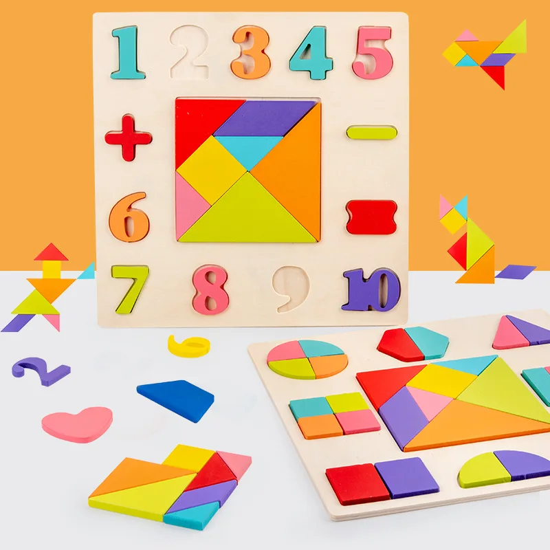

Puzzles for Toddlers Digital Wooden Toys Early Learning Jigsaw Shape Alphabet Number Puzzle Montessori Preschool Educational Toy