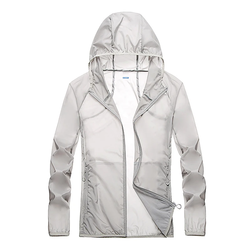 

Men Women Sunscreen Jacket Summer Ultra Thin Fast Drying Breathable Waterproof Camping Fishing Hiking Jacket Sunscreen Clothing