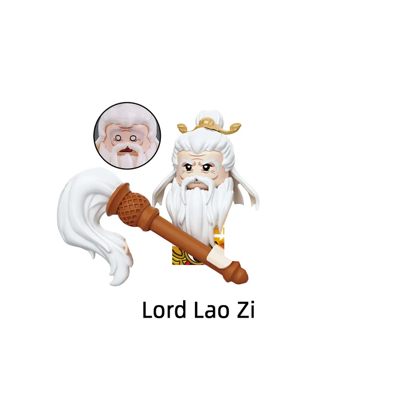 The Journey West Li Jing Nezha Sun Wukong Лорд Лао Цзы Принцесса Железный веер Ян Цзянь Модель Блоки