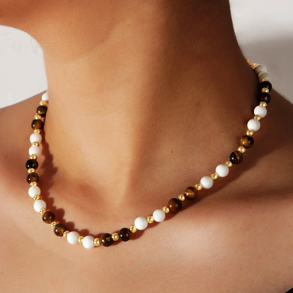 1 шт. медные бусины 4 мм в богемном стиле желтый тигровый глаз белый гигантский