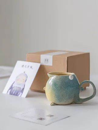 

Little monsters series day Wilson of jingdezhen ceramic mugs creative personality trend coffee cup couple cups of water glass