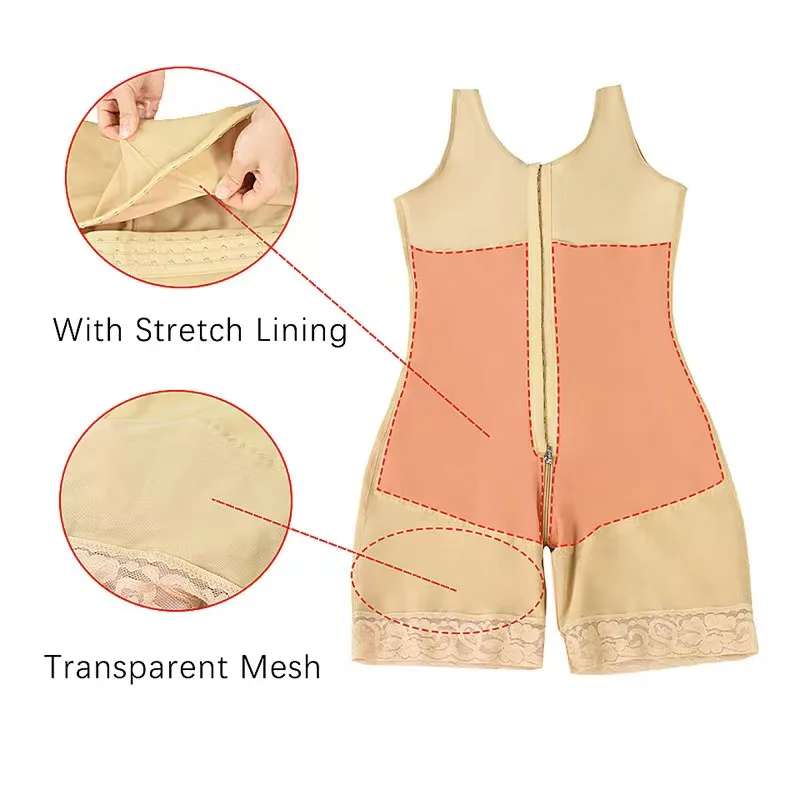 Postpartum Girdle BBL Postoperative Bodysuit Compressed Steel Shapewear Fajas Skims Corset Slimming Body Shaper Plus Size