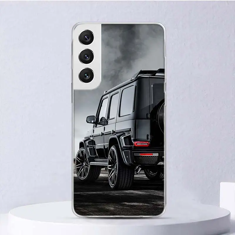 Black Sport Cars Male Men G63 Soft Case For Samsung Galaxy S23 S22 S21 Ultra S20 FE S10 Plus Phone Cover S9 S8 + S10E S7 Edge Fu images - 6
