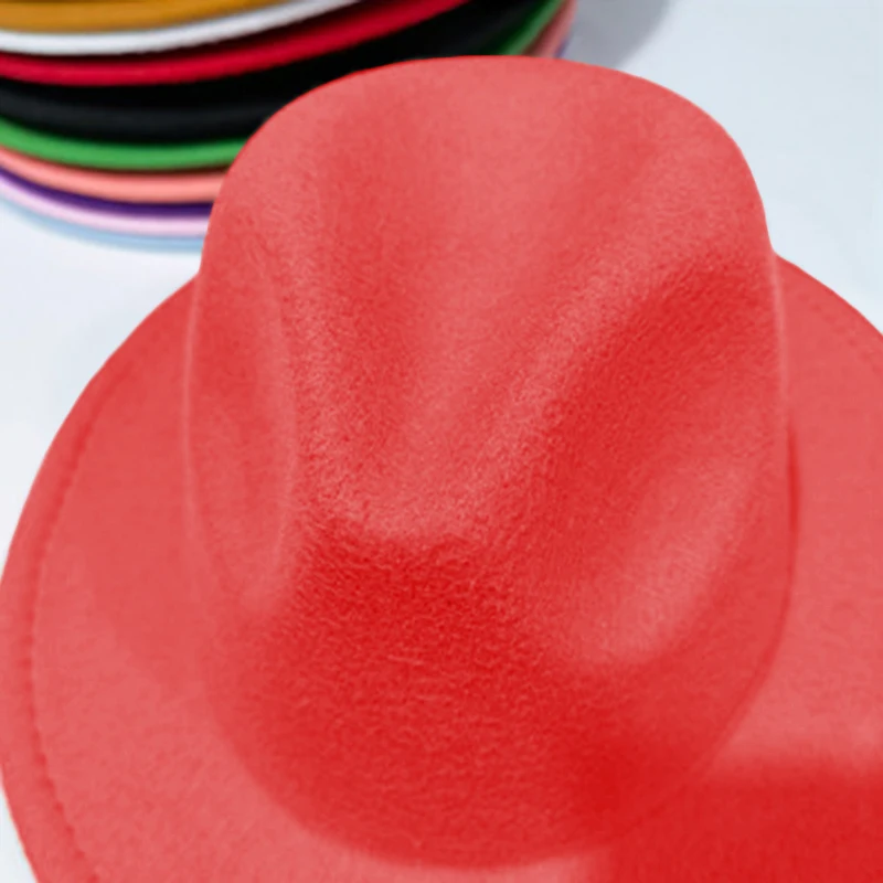 Однотонная Федора для малышей, детская джазовая шляпа, Классическая ...