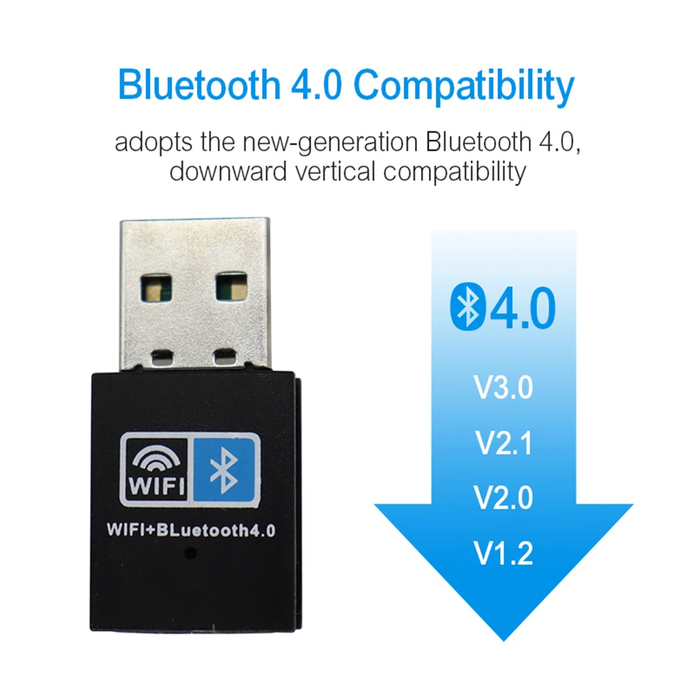 Wi-Fi Bluetooth беспроводной адаптер 150 Мбит/с USB-адаптер 2 4G V4.0 Dongle сетевая карта RTL8723BU