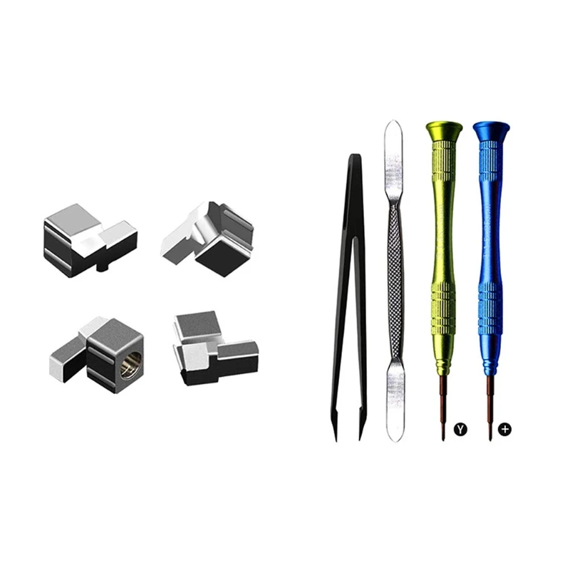 

P9YE Metal Lock Buckle for SWITCH Repair Parts with Screwdrivers Tool 12 in 1