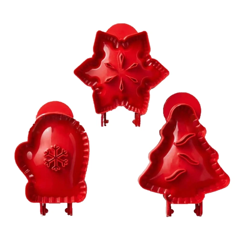 

3pcs Dough Presser Pocket Christmas Pie Molds Party Potluck Hand Pie Molds Hand Pie Molds Christmas Series Shapes