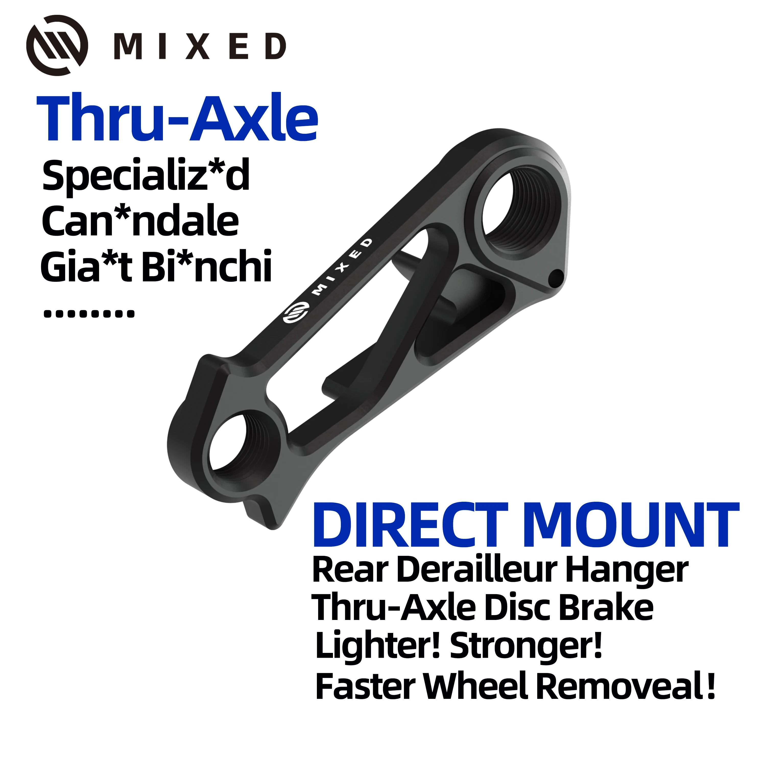MIXED Direct Mount Rear Derailleur Hanger for Thru-axle Disc Brake Bicycle Road Bike