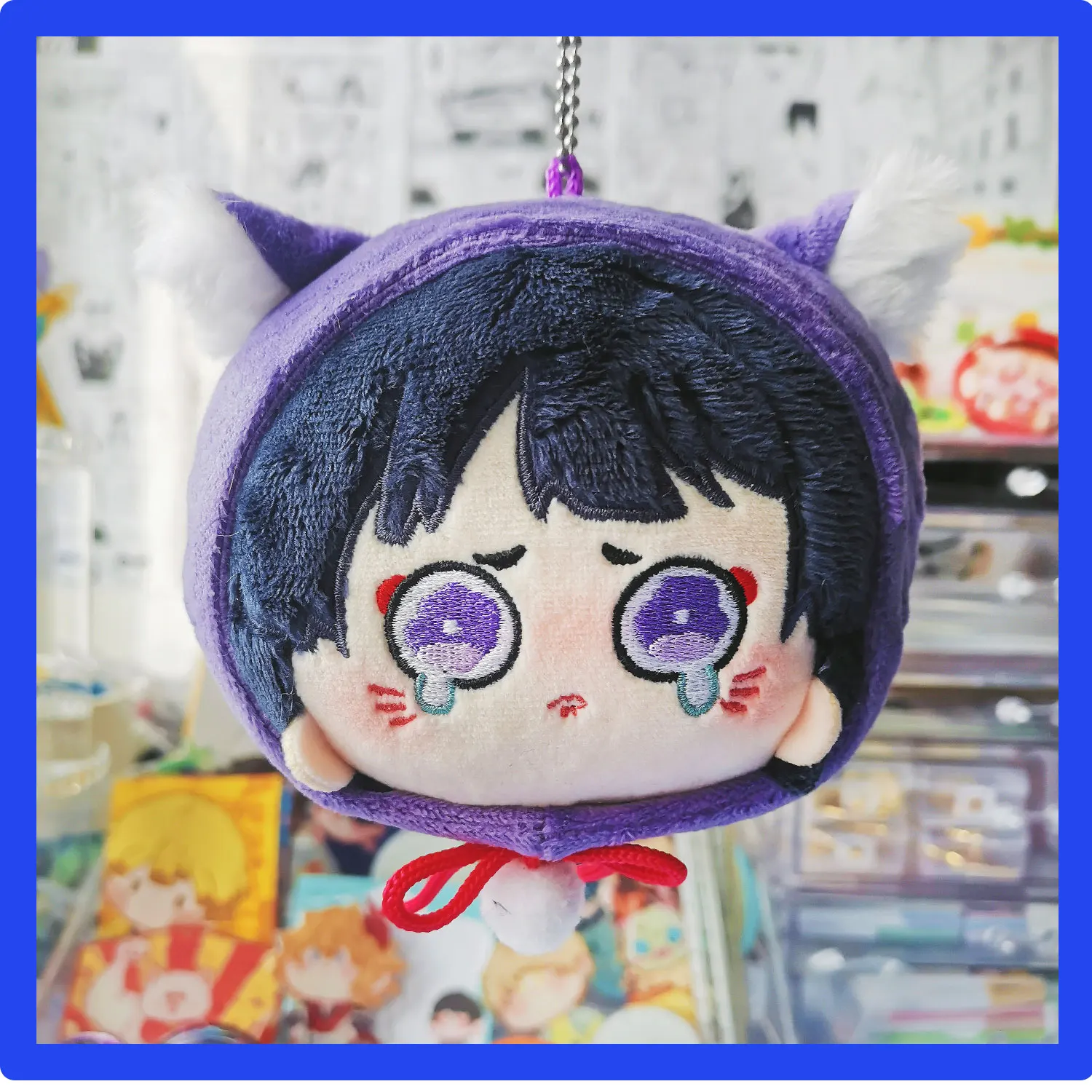 

10cm Cat Ear Plush Dolls Dango Anime Genshin Impact Wanderer Balladeer Cute Bag Pendant Cosplay Decoration Gift