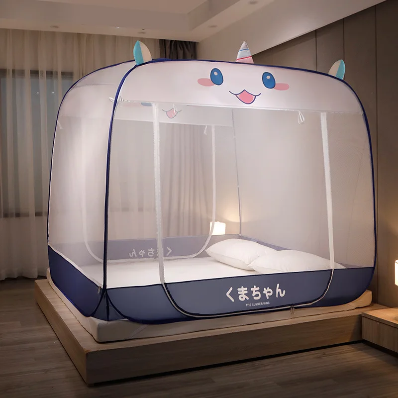 

New mosquito net free installation mosquito net ear model single double student dormitory home two door account