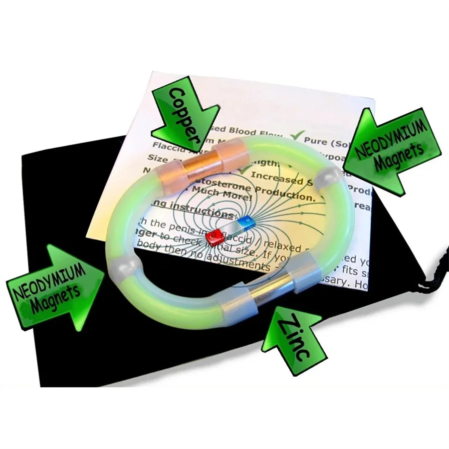 Мужские кольца на член Enlagerment магнитное серебро цинковая терапия стимуляционный