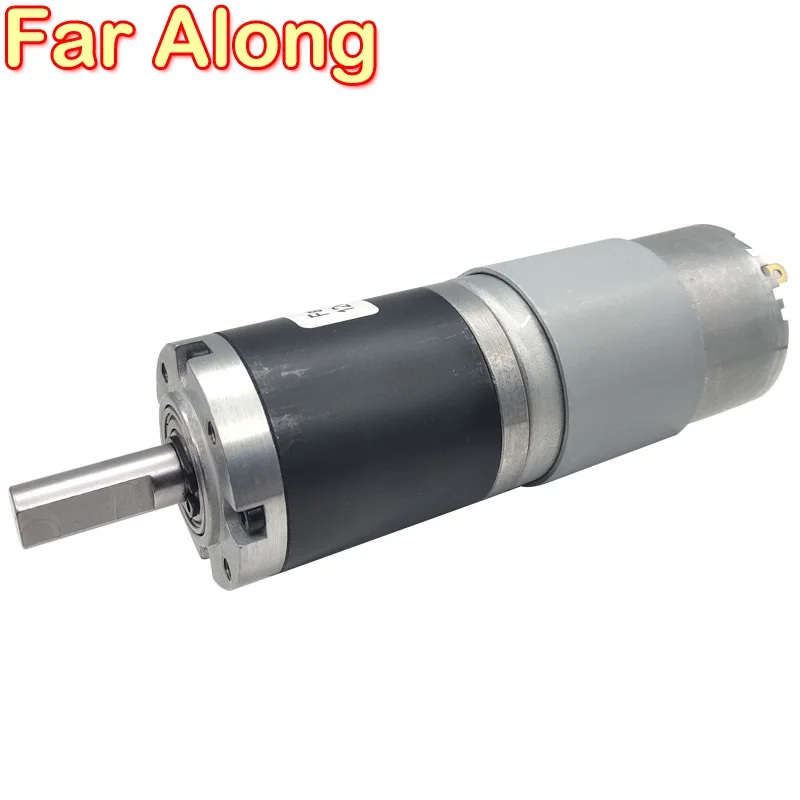 Diâmetro Reversível 10 mm do Eixo do Motor do Metal da C.c. da Longa Vida da Baixa Velocidade Ajustável do Motor Planetário 12v 24v da Engrenagem da C.c. do Torque Alto
