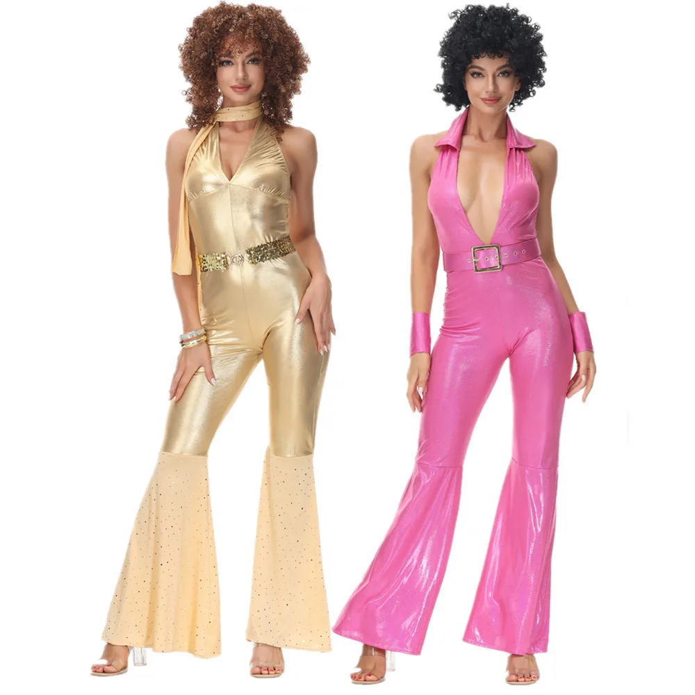 

Женский костюм для косплея на Хэллоуин в стиле хиппи в стиле 60-х годов, карнавальный костюм Пурим для вечеринки, музыкального фестиваля, рет...