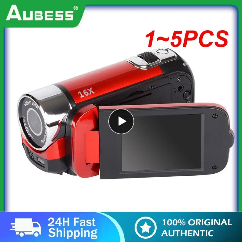1 ~ 5 шт. видеокамера 720P Full 16MP DV видеокамера Цифровая видеокамера с поворотом на 270 градусов экран с 16-кратным ночным зумом