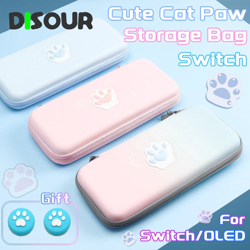 

Чехол для Nintendo Switch, портативный чехол для Switch OLED, милый чехол для хранения консоли Switch NS, Joycon, игровые аксессуары