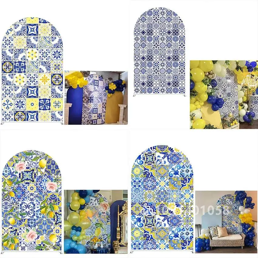 Мехофон для фотосъемки с изображением лимонов