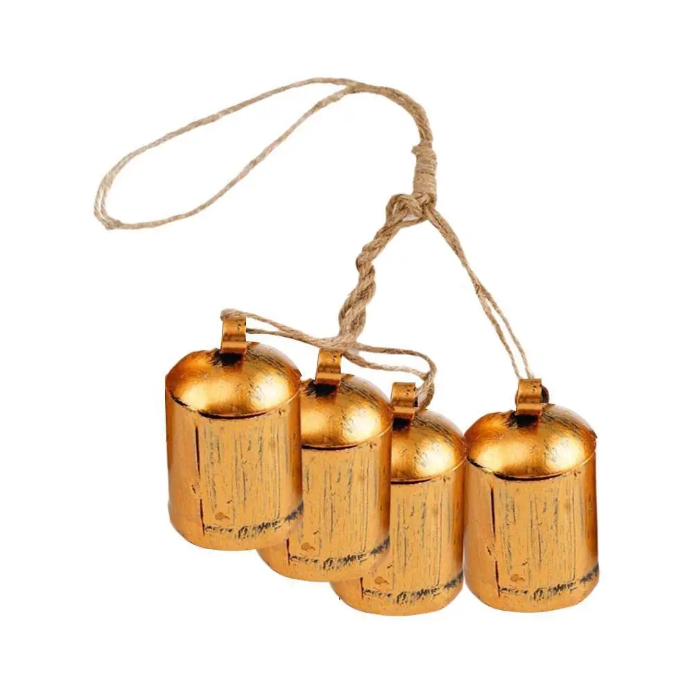 Рождественские колокольчики в деревенском гармонии 3 шт. большие винтажные