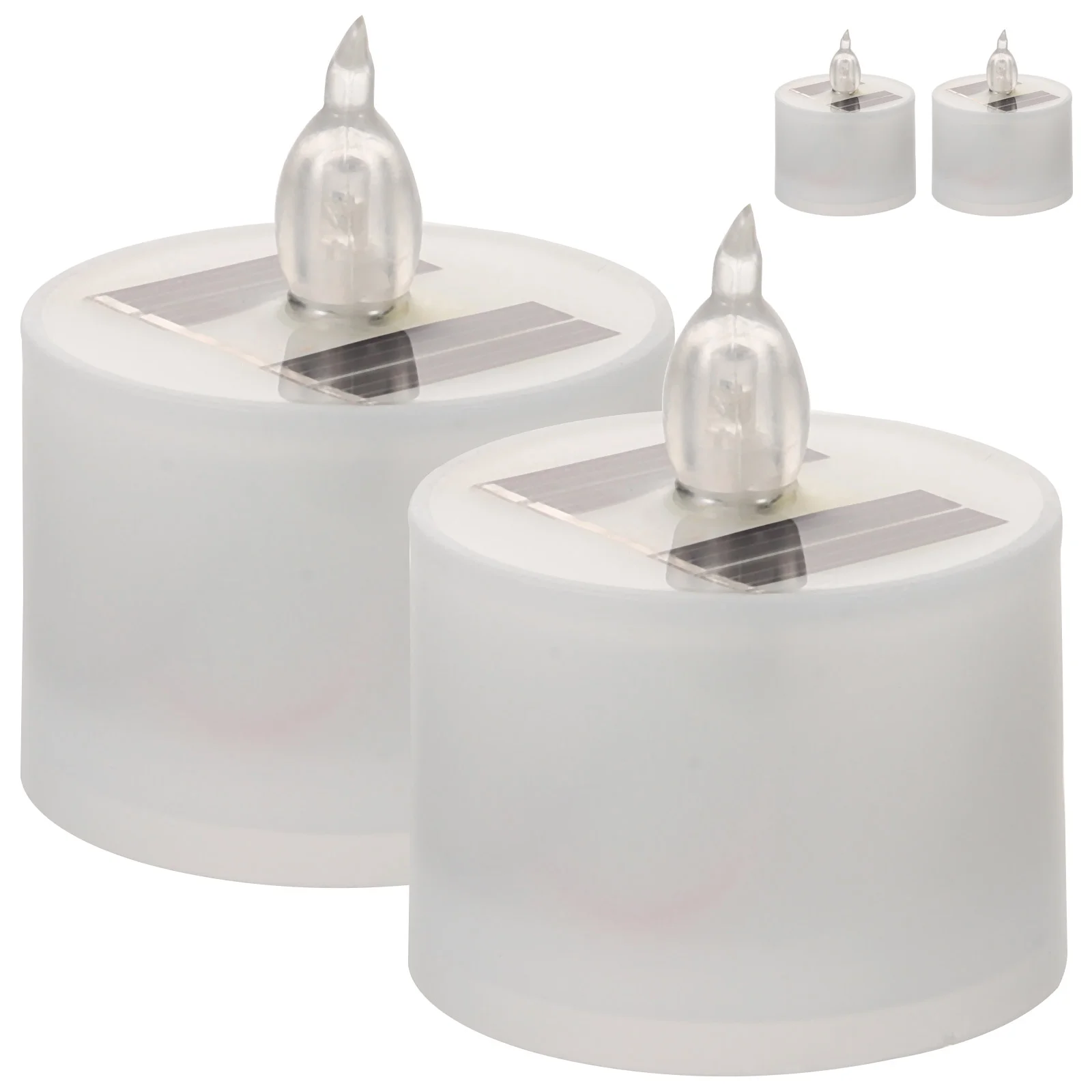 

4pcs Solar Lamps Solar Tea Lights Decorative LED Lamps Small Solar Tea Lights