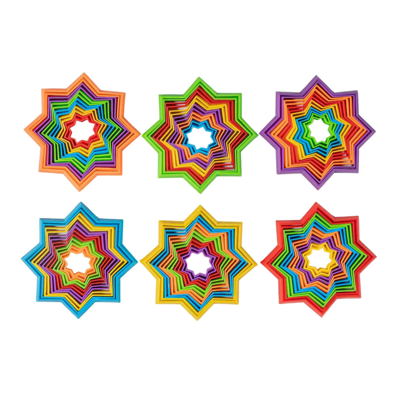 

3D Magic Star Spiral Toy Children's Educational 3D Stereo Miniature Assembly Toys 3D Variety Magic Star Children's Educational