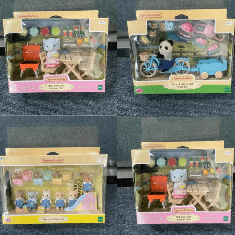

A Et Sylvanian Families Anime Girl Figures Cute Plushies Kindergarten Series Pvc Room Decoration Christmas Gift Kids Toys New