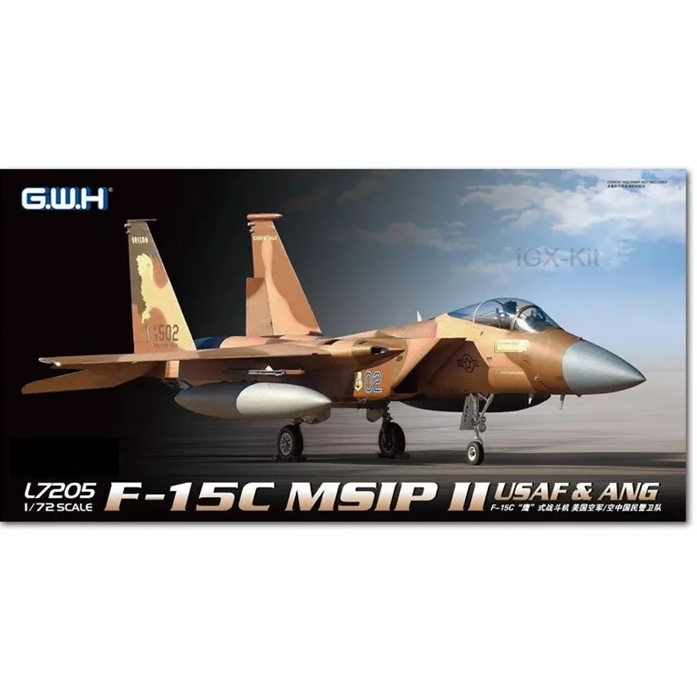 GWH L7205 масштаб 1/72 США F15 F15C F-15C MSIP II истребитель орла реактивный самолет хобби
