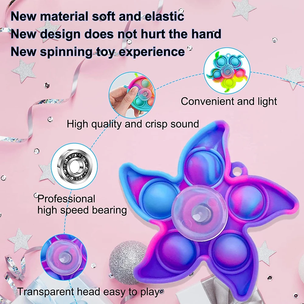 24 упаковки Набор игрушечных спиннера пузырьки снятие стресса |