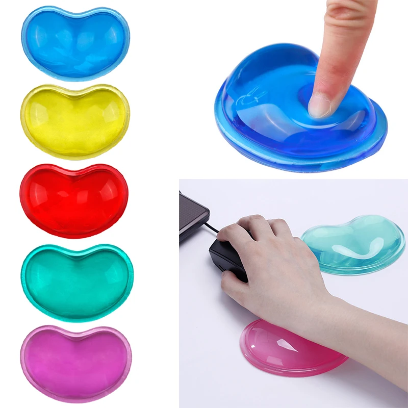 

Heart-shaped Hand Pad Fashion Computer 1pcs Mouse Mouse Rests Wavy Gel Silicone Pad Wrist Comfort Cushion Wrist Support