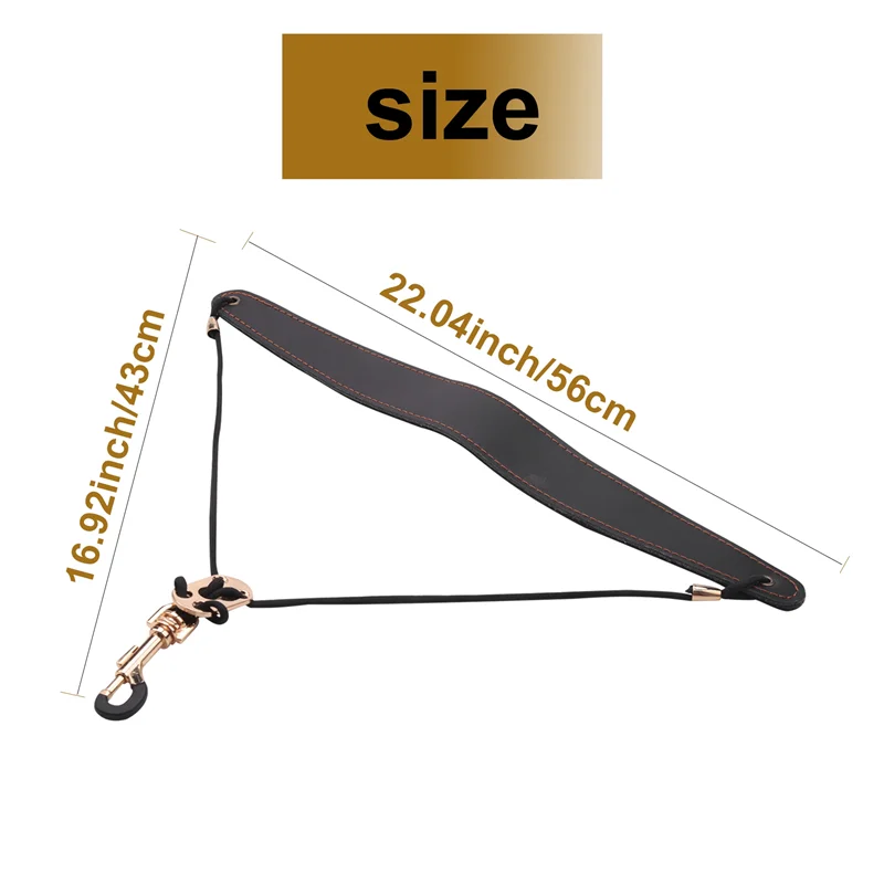 

Sax Strap Alto Saxophone Adjustable Neck Belt Leather Belts Saxphone Hanging Straps Music Instrument Accessories
