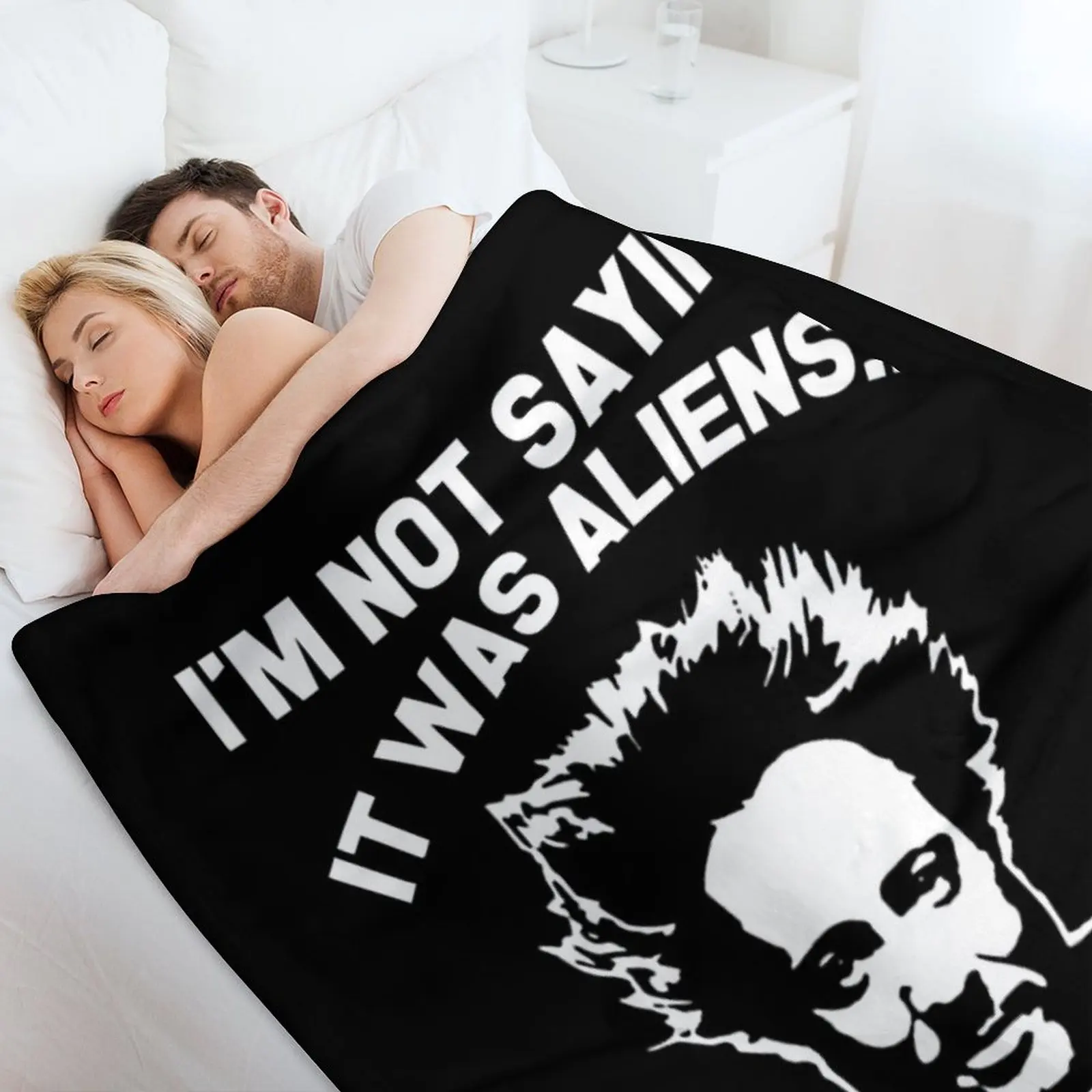 It-was-Aliens-Giorgio-A-Tsoukalos-Футболка-черное одеяло Свободные покрывала Зимние кровати