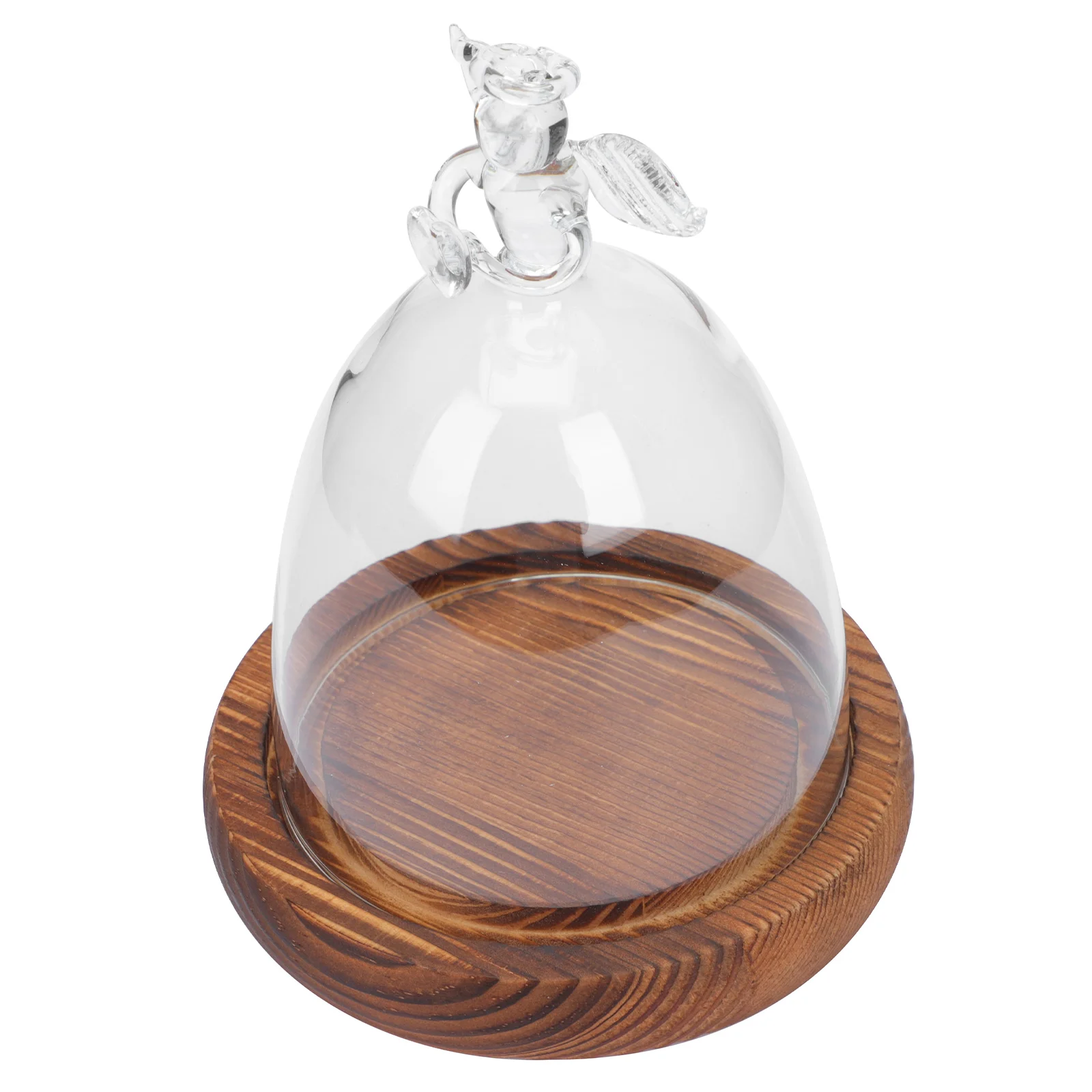 

Desert Rose Angel Glass Cover Design Display Eternal Flower Vase Decorations Clear Dome Transparent Micro-landscape