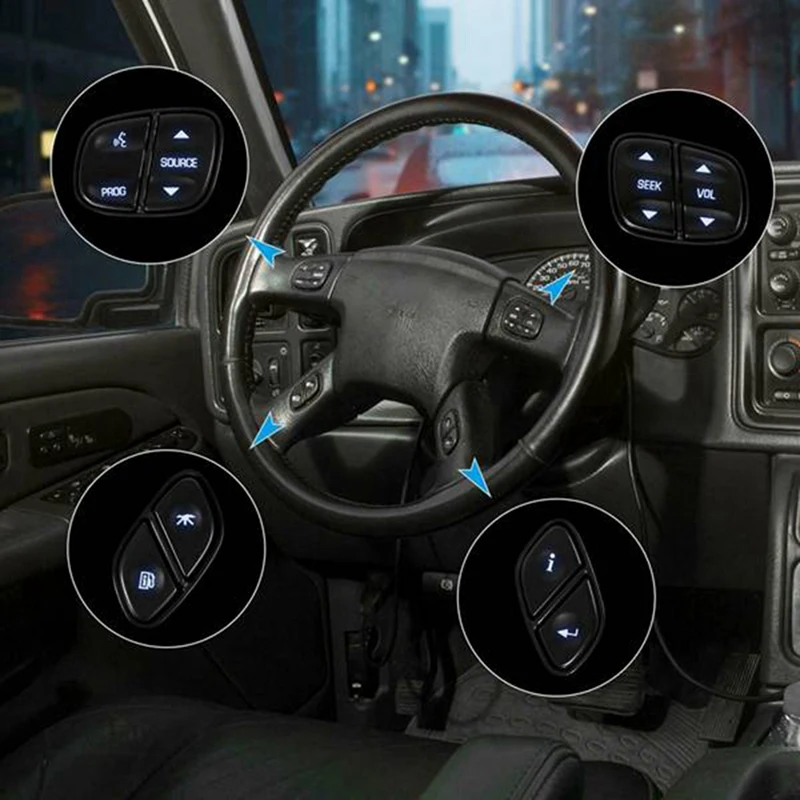 

LED Light Kits Steering Wheel Radio Source Switch 1999442 For GMC Yukon For HUMMER H2 For CHEVROLET Avalanche Silverado Tahoe