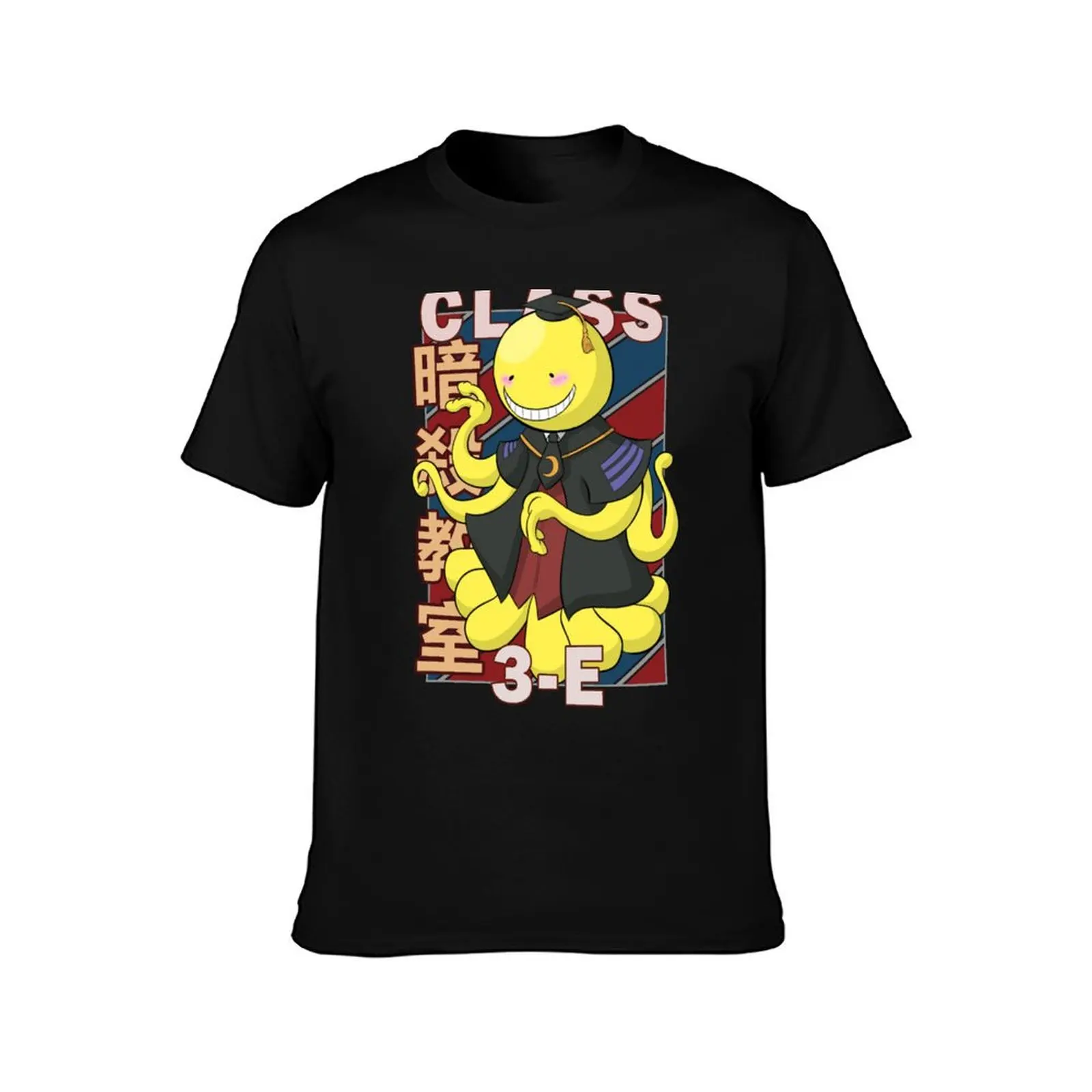 Фото Футболка Koro sensei V2 с винтажным полосатым дизайном, оригинальная футболка с графическим рисунком №2