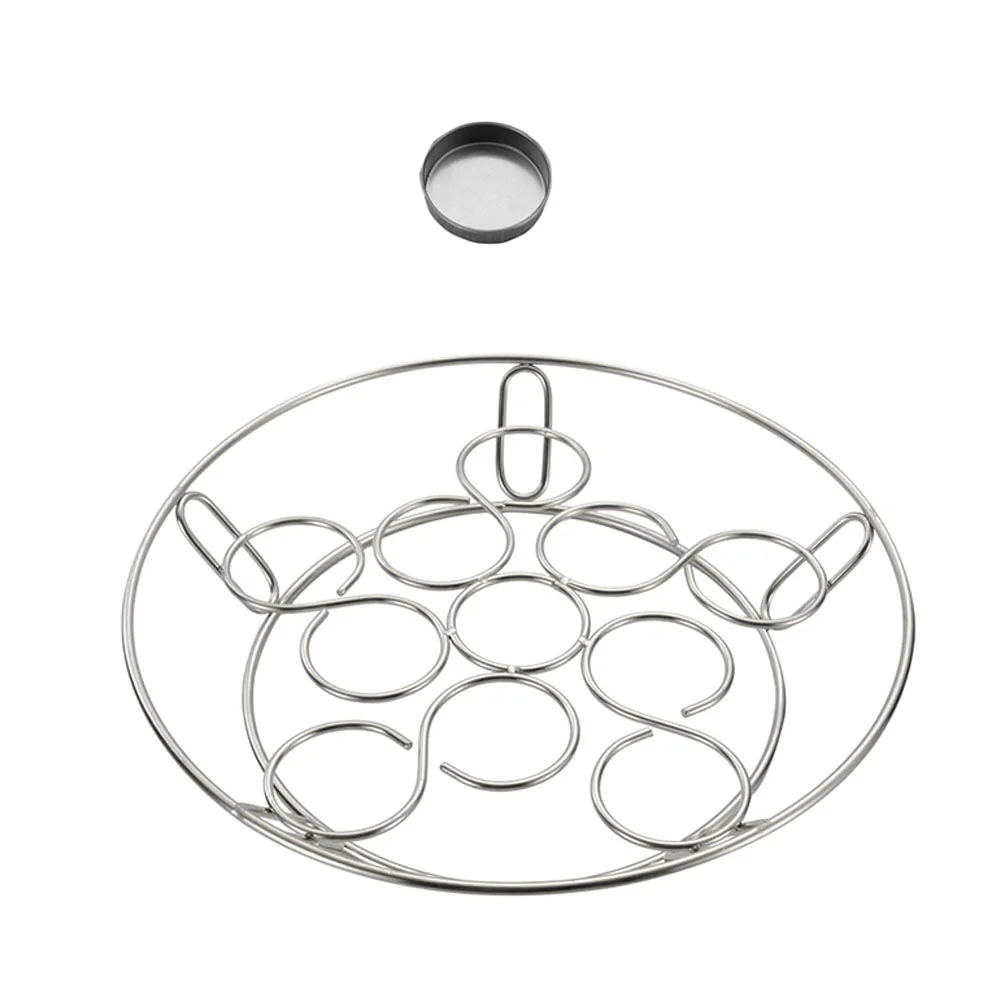 

Egg Steamer Stand Seaming Rack for Home Multi-function Steamer Rack (Silver)