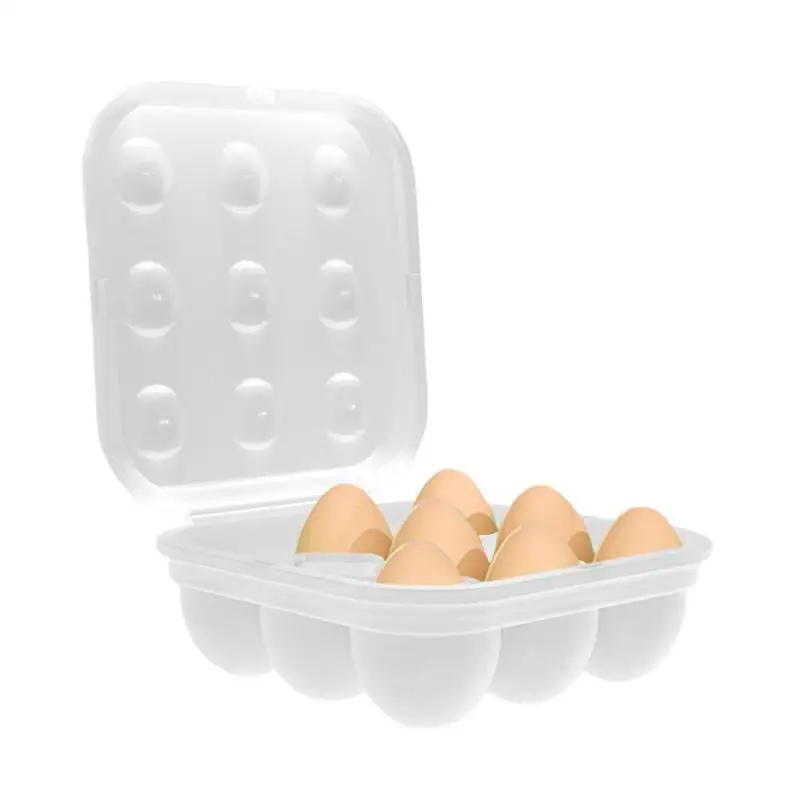 

Silicone Egg Organizer 9 Grids Shockproof Camping Eggs Carrier Silicone Eggs Storage Protection Box For Outdoor Camping Hiking