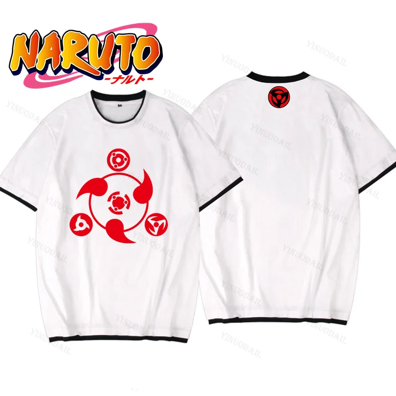 

Kurama Cotton T-shirt Pain Akatsuki Naruto Uzumaki Itachi Sharingan Cosplay Uchiha Sasuke Men Personality Outerwear Clothing