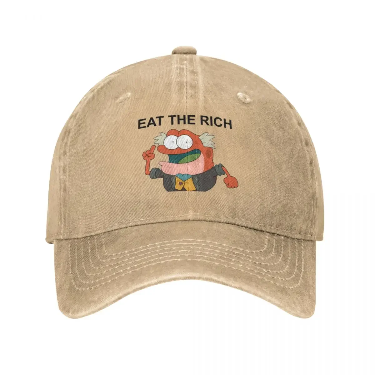 

2023 New Hop Pop Says Eat The Rich Cap Cowboy Hat Snap Back Hat Hip Hop Cap Woman Men's
