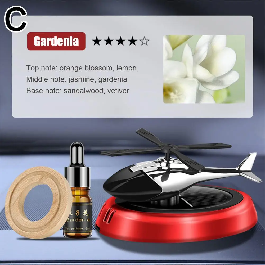 

Освежитель воздуха для автомобиля, вращающийся освежитель воздуха на солнечной батарее, в виде вертолета, аксессуары для ароматерапии, Int W2c4