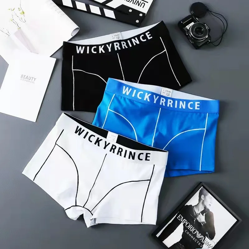 Men Boxers Men's Panties Solid Color Set Men's Shorts Underwears Men Cotton Soft Men Underpants Sexy Spring And Summer New Style