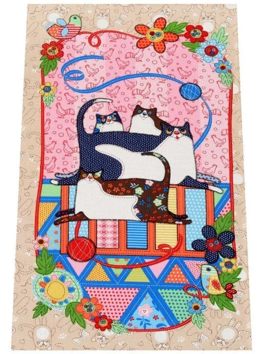 Полотенце кухонное Рогожка 60х37 &quotКошкин дом&quot 4 шт. |