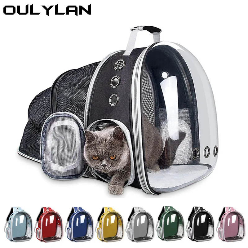 

Переноска для домашних животных Oulylan, переноска в виде капсулы для собак и кошек, рюкзак на плечо с астронавтом, Складная Большая вместительная палатка, клетка, товары для питомцев