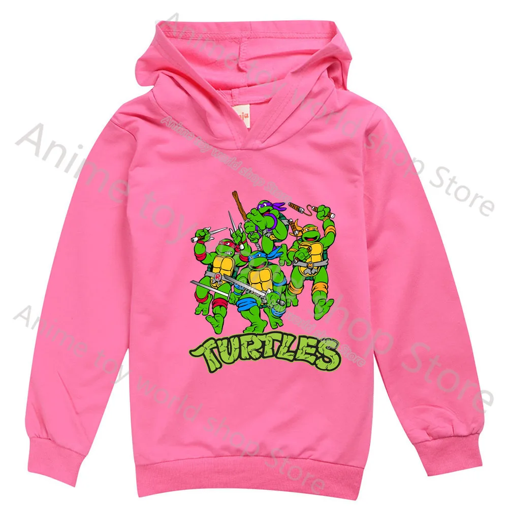 Детская толстовка с капюшоном и принтом черепашек-ниндзя |