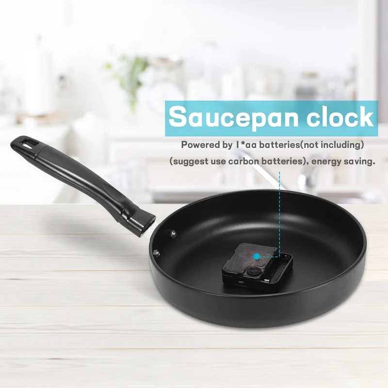 Настенные часы для кухни дизайнерские подвесные металлические 8 дюймов с