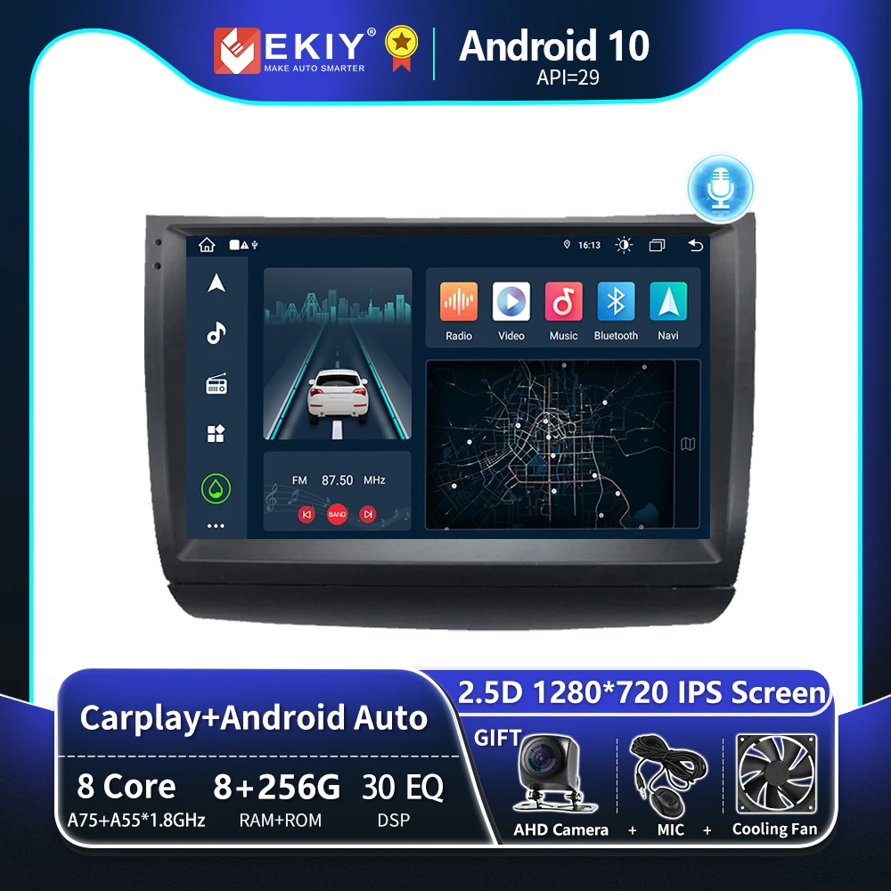 EKIY T8 8G 256G For Toyota Prius 20 2002 - 2009 Car Radio Multimedia Video Player Navigation GPS Android Auto CarPlay 2 Din DVD