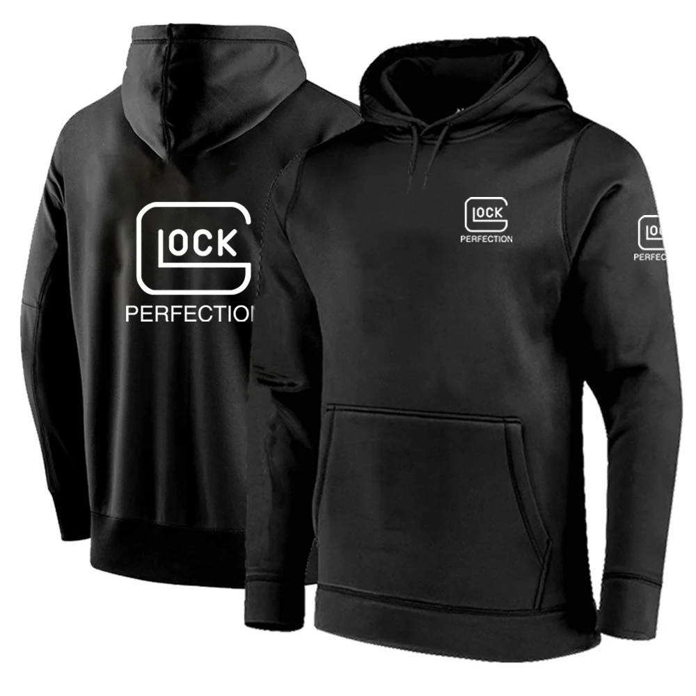

2022 Glock Perfection Shooting Spring And Autumn Men Shirt Cotton Hoodies Solid Color Pullover Sweater Hight Quality Coat